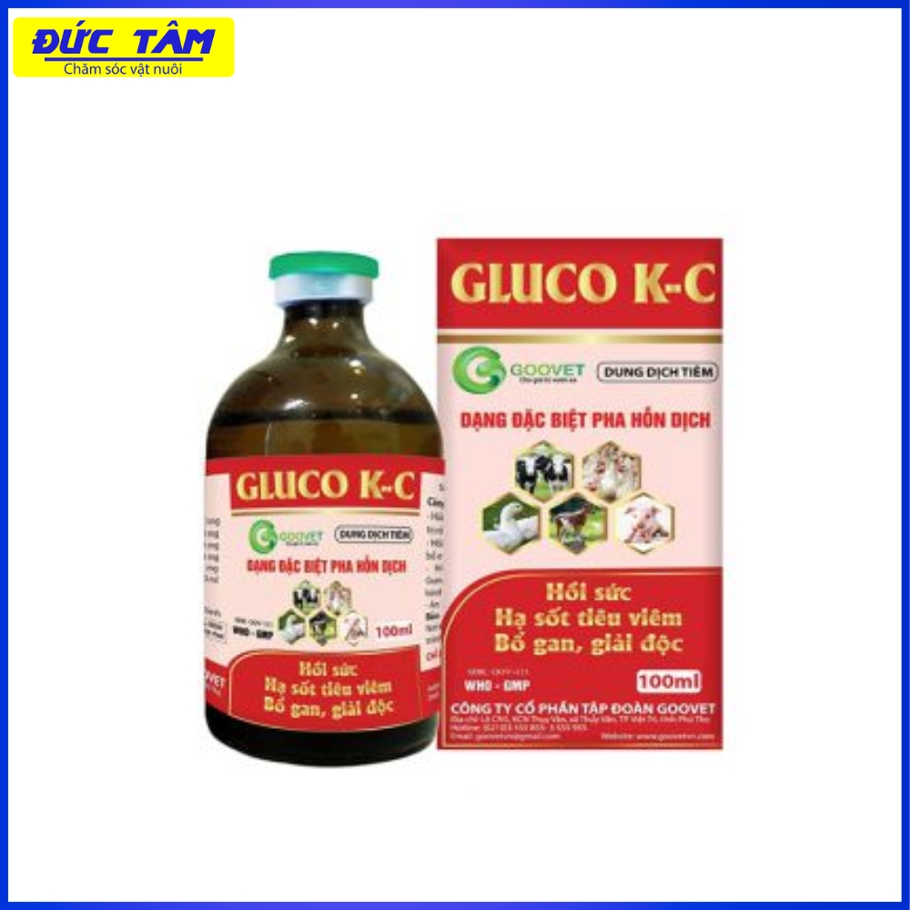 GLUCO K-C (DẠNG ĐẶC BIỆT PHA HỖN DỊCH) ĐỎ 20ML GOOVET
