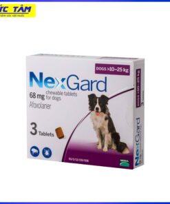 NexGard - diệt ve rận, bọ chét, ghẻ DEMODEX trên Chó 10-25 KG