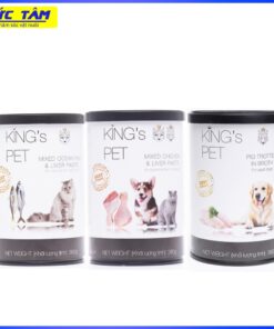 Pate Hỗn hợp King’s Pet lon 380g thức ăn cho chó mèo