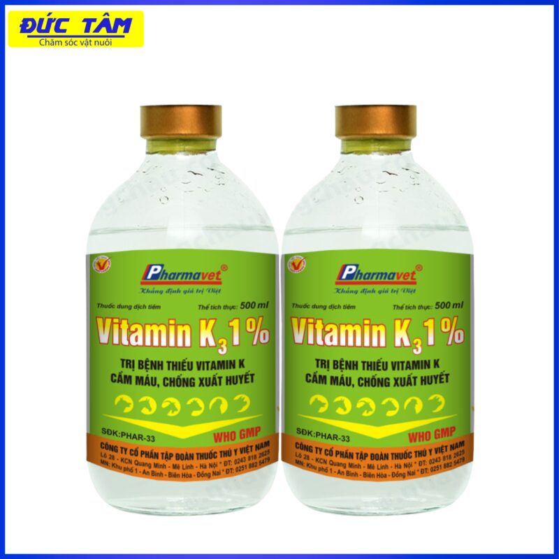 VITAMIN K3 1 100ML Thú y Đức Tâm